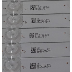 KIT DE LEDS PARA TV ONN ORIGINAL 12 PIEZAS / NUMERO DE PARTE LED65D10-ZC46AG-01 / 30365010208 / E479275 / 65000M71 / 211118BC03 / PANEL JR645R3HA7L / MODELO 100071705