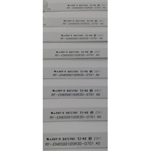 KIT DE LEDS PARA TV PHILIPS ORIGINAL 8 PIEZAS / NUMERO DE PARTE UDULEDREF018 / UDULEDREF018 REV.A / RF-EN650010SR30-0701 A0 / 65W7S1P / R018 / 22DF / 102670 / 102620 / PANEL UHF83XT-6075 / MODELO 65PUL7552 / 65PUL7552/F7