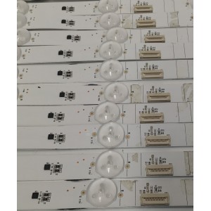 KIT DE LEDS PARA TV HISENSE ORIGINAL / INCOMPLETO SOLO 19 PIEZAS / NUMERO DE PARTE JL.D7501M330 / JL.D7501M330-003AL-M_V02 / JL.D7501M330-003AR-M_V02 / PANEL HD750H3U71-T0L8K1 / DISPLAY HV750QUB-F92 / MODELO 75U7K / KIT CONSTA ORIGINALMENTE DE 20 PIEZAS