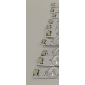 KIT DE LEDS PARA TV HISENSE ORIGINAL / INCOMPLETO SOLO 19 PIEZAS / NUMERO DE PARTE JL.D7501M330 / JL.D7501M330-003AL-M_V02 / JL.D7501M330-003AR-M_V02 / PANEL HD750H3U71-T0L8K1 / DISPLAY HV750QUB-F92 / MODELO 75U7K / KIT CONSTA ORIGINALMENTE DE 20 PIEZAS