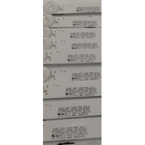 KIT DE LEDS PARA TV HISENSE ORIGINAL / INCOMPLETO SOLO 19 PIEZAS / NUMERO DE PARTE JL.D7501M330 / JL.D7501M330-003AL-M_V02 / JL.D7501M330-003AR-M_V02 / PANEL HD750H3U71-T0L8K1 / DISPLAY HV750QUB-F92 / MODELO 75U7K / KIT CONSTA ORIGINALMENTE DE 20 PIEZAS