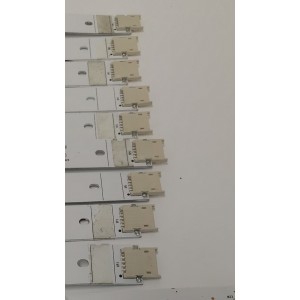 KIT DE LEDS PARA TV HISENSE ORIGINAL / INCOMPLETO SOLO 19 PIEZAS / NUMERO DE PARTE JL.D7501M330 / JL.D7501M330-003AL-M_V02 / JL.D7501M330-003AR-M_V02 / PANEL HD750H3U71-T0L8K1 / DISPLAY HV750QUB-F92 / MODELO 75U7K / KIT CONSTA ORIGINALMENTE DE 20 PIEZAS