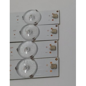 KIT DE LEDS PARA TV SEIKI ORIGINAL 4 PIEZAS / NUMERO DE PARTE JL.D40091235-111AS-R7N / AE12530 / 21005485 / D161205 / T411 / MODELO SFM40