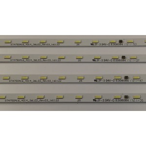 KIT DE LEDS PARA TV SONY ORIGINAL 4 PIEZAS / NUMERO DE PARTE STA750A16 / STA750A16_4014_36LED_REV03_161122 / PANEL S750QF58 V7 / S750QF58 V8 / MODELO XBR-75X800H / XBR75X800H / XBR-75X850E / XBR75X850E