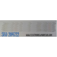 KIT DE LEDS PARA TV ONN ORIGINAL 10 PIEZAS / NUMERO DE PARTE LED70D07-ZC42AG-05D / 30370007207D / 231213BC01 / 70000M23S / MODELO 100012588 70"