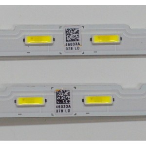 KIT DE LEDS ORIGINAL PARA TV SAMSUNG 2 PIEZAS / NUMERO DE PARTE BN96-46033A / BN61-16156A / V8N4-550SM0-R1 180112 / 46033A / PANEL CY-NR055FGLV1H / CY-NR055FGHV1H / MODELOS UN55RU8000 / UN55NU7500 /  LH55Q / UA55RU7400 / UE55NU7450 / UA55NU7400 / UE55NU