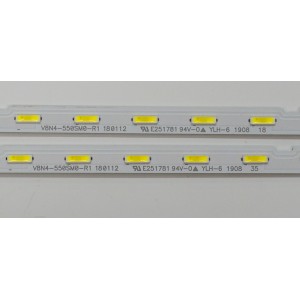 KIT DE LEDS ORIGINAL PARA TV SAMSUNG 2 PIEZAS / NUMERO DE PARTE BN96-46033A / BN61-16156A / V8N4-550SM0-R1 180112 / 46033A / PANEL CY-NR055FGLV1H / CY-NR055FGHV1H / MODELOS UN55RU8000 / UN55NU7500 /  LH55Q / UA55RU7400 / UE55NU7450 / UA55NU7400 / UE55NU