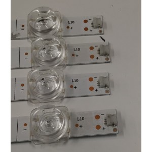 KIT DE LEDS PARA TV HISENSE ORIGINAL 4 PIEZAS / NUMERO PARTE JL.D580A1330-003FS-M / JL.D580A1330-003FS-M_V02 / HD580Y1U91-TBL2+2021041601 / 1258671 / B1 D230126 WH / PANEL HD580Y1U91-TBL2 / HD580Y1U92-TAL2 /  MODELO 58A6BGTUK / 58A6KV