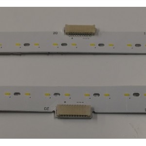 KIT DE LEDS PARA TV LG ORIGINAL 2 PIEZAS / NUMERO DE PARTE 6916L-3108A / 6916L-3110A / 65" V18 ART3 3108 REV0.2 2 R-TYPE / 65" V18 ART3 3110 REV0.2 2 L-TYPE / PANEL LC650EQG / DISPLAY LC650EQG (FL)(M1) / MODELO 65UK7700AUB / 65UK7700PUD