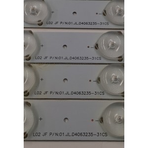 KIT DE LEDS PARA TV RCA ORIGINAL 8 PIEZAS / NUMERO DE PARTE JL.D4063235-31CS / 36K7-1 / N140807 / D140807 / PANEL LSC400HJ01-12V / MODELO PLD40A4SAQ