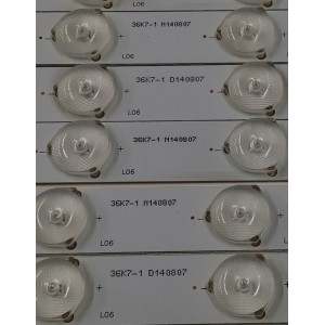 KIT DE LEDS PARA TV RCA ORIGINAL 8 PIEZAS / NUMERO DE PARTE JL.D4063235-31CS / 36K7-1 / N140807 / D140807 / PANEL LSC400HJ01-12V / MODELO PLD40A4SAQ