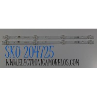 KIT DE LEDS PARA TV ORIGINAL 2 PIEZAS  / NUMERO DE PARTE JL.D18541235-111AS-M / A8F432 / D170113 / T407 / 21005545 / MODELO 19"