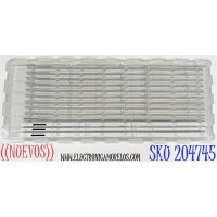 KIT DE LEDS ORIGINAL NUEVOS PARA TV HKPRO 3 PIEZAS / NUMERO DE PARTE 43HR332M08AC V1 / 4C-LB430T-HRFC / 43D2000 / 43D2000 8*3 / 43HR332M08AC / PANEL LVF430HKDX / DISPLAY PT430CT03-14 / MODELO HKP43R01
