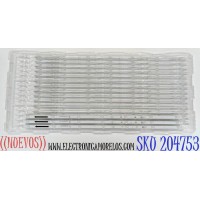 KIT DE LEDS ORIGINAL NUEVOS PARA TV HKPRO 3 PIEZAS / NUMERO DE PARTE CRH-AT43D2000303007039C4REV1.1 / 4C-LB430T-XREC / AT43D2000 / E479275 / 265957 / MODELOS HKP43SM9 / LD43FS-C50