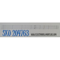 KIT DE LEDS ORIGINAL PARA TV PHILIPS 3 PIEZAS / NUMERO DE PARTE CRH-ZG40G5SP3030070312KREV1.4 / 40G5SP / LB-C400-G7N-F-C-12-X91 / Y174-L07-JA-2 / 263425 / B230810A1Z / PANEL C400Y21-G5 / DISPLAY V400HJ9-PE1 REV.C4 / MODELO 40PFL6533 / 40PFL6533/F7