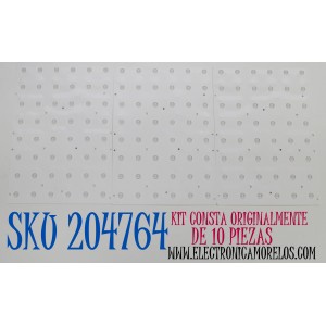 KIT DE LEDS ORIGINAL PARA TV SAMSUNG 10 PIEZAS / NUMERO DE PARTE BN97-15121A / BN41-02649B / 18Y_Q9F_65_LED_LD_VE / BN9715121A /  PANEL CY-TN065FLLV6H / MODELO QN65Q9FNAFXZA / QN65Q9FNAFXZA AC07