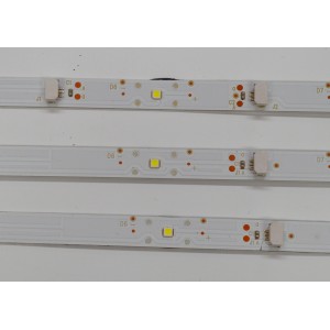 KIT DE LEDS ORIGINAL PARA TV TCL 3 PIEZAS / NUMERO DE PARTE TCL-43D8-3030F2.1 / TCL-43D8-3030F2.1-3X12-A-LX20190617 / TCL-43D8-3030F2.1-3X12-B-LX20190617 / 4C-LB4312-YH03JC / 4C-LB4312-YH04JC / PANEL LVU430NEBL-CD9W00V1 / MODELO 43S525