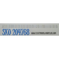 KIT DE LEDS ORIGINAL PARA TV / NUMERO DE PARTE D4304001-3030ES-M / SJ.CX.D4304001-3030ES-M / 1.14.MD430075 / 0AH8-308054303SJ00001-C2 / 200B05V0B-2.9-3.0V-210718N6 / CX.D430S24-24643-YZ1006 / MODELO 43"