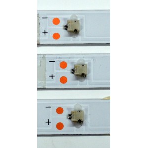 KIT DE LEDS ORIGINAL PARA TV / NUMERO DE PARTE D4304001-3030ES-M / SJ.CX.D4304001-3030ES-M / 1.14.MD430075 / 0AH8-308054303SJ00001-C2 / 200B05V0B-2.9-3.0V-210718N6 / CX.D430S24-24643-YZ1006 / MODELO 43"