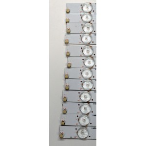 KIT DE LEDS ORIGINAL PARA TV VIZIO 12 PIEZAS / NUMERO DE PARTE I-5500WS80072-V4 / TEST001 E330254 / 05638027029 / PANEL LSC55FN11-801 / MODELO E55U-D2 / E55U-D2 LWZQTYDS