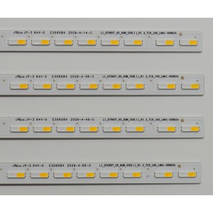 KIT DE LEDS ORIGINAL PARA TV SAMSUNG 4 PIEZAS / NUMERO DE PARTE BN96-50494A / L1_Q7060T_H5_DUM_S50(1)_R1.3_TC9_100_LM41-00862A / 50494A / PANEL CY-RT085FGAV2H / MODELO LH85QB / LH85QBRNBGCXGO / LH85QM / LH85WMRWLG / QN85Q6D / QN85Q7D / QN85Q60 / QN85Q70