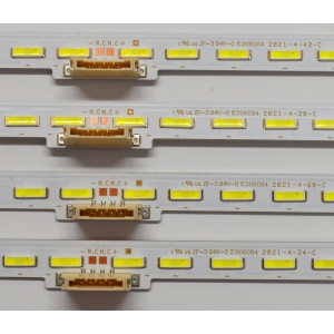 KIT DE LEDS ORIGINAL PARA TV SAMSUNG 4 PIEZAS / NUMERO DE PARTE BN96-48378A / L1_RU8K_H2_CEM_S42(1)_R1.0_SC4_100_LM41-00775A / LM41-00775A / 48378A / PANEL CY-NR082FGLV1H / MODELO UN82RU800D / UN82RU8000 / UN82RU9000 / LH82QEREBGCXZA / LH82QEREBGCXGO