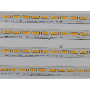 KIT DE LEDS ORIGINAL PARA TV SONY 4 PIEZAS / NUMERO DE PARTE 55INCH 7020PKG / LG INNOTEK 55INCH 7020PKG 72EA_CAN REV0.2 131107 / MODELO XBR-55X900B / XBR55X900B