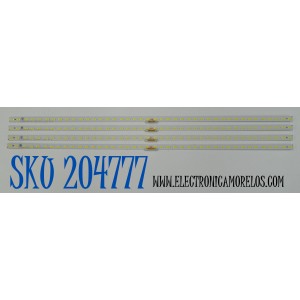 KIT DE LEDS ORIGINAL PARA TV SAMSUNG 4 PIEZAS / NUMERO DE PARTE BN96-48378A / V9R8-820SM0-R0 / 48378A / V9R8-820SM0-R0(18.12.27) / MODELO UN82RU800DFXZA / UN82RU8000FXZC / UN82RU8000FXZA FA01 / UN82RU9000FXZA / LH82QEREBGCXZA / LH82QEREBGCXGO