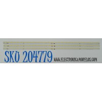 KIT DE LEDS ORIGINAL PARA TV SHARP 3 PIEZAS / NUMERO DE PARTE SLED 2011SSP70 / SLED 2011SSP70_4K2K_64_DOWN_7030_REV0 / 5195ZZ / 2218CB / 1A064B / MODELO 70"