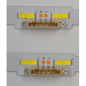 KIT DE LEDS ORIGINAL PARA TV SAMSUNG 2 PIEZAS / NUMERO DE PARTE BN96-46032A / 19Y_RU8K_STC650AC2_7020UCD_54LED_REV1.0_BN96-46032A / 46032A / E466169 / XY-MC / MODELO UA65RU7400 / UE65NU7500 / UE65NU7675 / UE65RU8000 / UN65RU800 / UE65NU7470 / UN65NU740