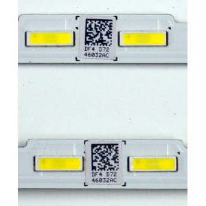 KIT DE LEDS ORIGINAL PARA TV SAMSUNG 2 PIEZAS / NUMERO DE PARTE BN96-46032A / 19Y_RU8K_STC650AC2_7020UCD_54LED_REV1.0_BN96-46032A / 46032A / E466169 / XY-MC / MODELO UA65RU7400 / UE65NU7500 / UE65NU7675 / UE65RU8000 / UN65RU800 / UE65NU7470 / UN65NU740