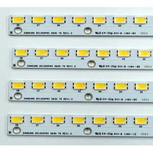 KIT DE LEDS ORIGINAL PARA TV SHARP 4 PIEZAS / NUMERO DE PARTE 2013SSP60 / SAMSUNG 2013SSP60 5630 76 REV1.0 / B0754212K313 / B075 / 4212 / K313 / PANEL JE600D3HD6AZ / MODELO LC-60LE857U