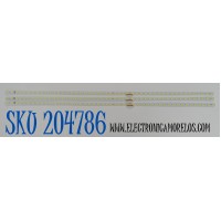 KIT DE LEDS ORIGINAL PARA TV SAMSUNG 3 PIEZAS / NUMERO DE PARTE BN96-48379A / L1_RU8K_G5_CEM_S24(2)_R1.0_SC4_100_LM41-00723A / LM41-00723A / 48379A / 9C06 / MODELO LH75QBR / LH75QBR / LH75QMRA / LH75QMR / LH75WMAWL / UN75RU800 / UN75RU8000 / UN75RU9000 	 