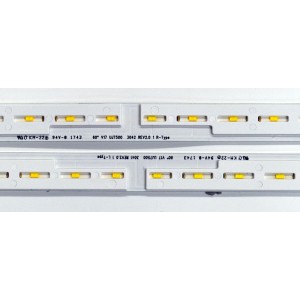 KIT DE LEDS ORIGINAL PARA TV LG 2 PIEZAS / NUMERO DE PARTE 6916L-3041A / 6916-3042A / 60" V17 UJ7500 3041 REV2.0 1 L-TYPE / 60" V17 UJ7500 3041 REV2.0 1 R-TYPE / Z5E41J UD / MODELO 60UJ7700