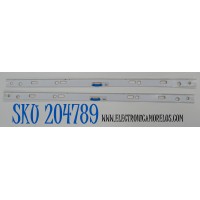 KIT DE LEDS ORIGINAL PARA TV SAMSUNG 2 PIEZAS / NUMERO DE PARTE BN96-45630A / L1_Q7_E5_NCM_S34(3)_R1.1_RBH_407060_LM41-00578A / 18-1-13-A-AL5052 / 45630A / LM41-00578A / PANEL CY-QN055FLLV3H / MODELO QN55Q7FNAFXZA / QN55Q7FNAFXZA FA02