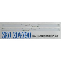 KIT DE LEDS ORIGINAL PARA TV SAMSUNG 2 PIEZAS / NUMERO DE PARTE BN96-39676A / BN96-39677A / S_KU6.4/6.5K_43_SFL70_R48_REV1.1_160322/ 39676A / 39677A / LM41-00228A / LM41-00230A / PANEL CY-KM043HGEV1H / MODELO UN43LS003 / UN43LS03 / UA43LS003 / UN43KU7000