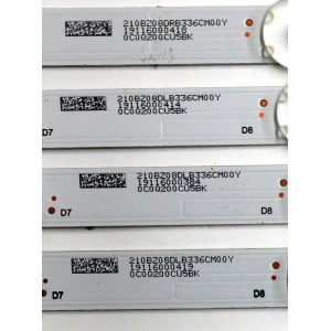 KIT DE LEDS ORIGINAL PARA TV VIZIO 10 PIEZAS / NUMERO DE PARTE IC-B-AOAG55DA39 / IC-B-A0AG55DA39 / IC-B-AOAG55DA39L / IC-B-AOAG55DA39R / 210BZ08DLB336CM00Y / 210BZ08DRB336CM00Y / 0C0Q200CU5BK / PANEL TPT550V1-QVN05 / MODELO V556-G1