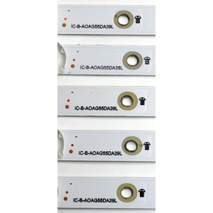 KIT DE LEDS ORIGINAL PARA TV VIZIO 10 PIEZAS / NUMERO DE PARTE IC-B-AOAG55DA39 / IC-B-A0AG55DA39 / IC-B-AOAG55DA39L / IC-B-AOAG55DA39R / 210BZ08DLB336CM00Y / 210BZ08DRB336CM00Y / 0C0Q200CU5BK / PANEL TPT550V1-QVN05 / MODELO V556-G1