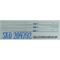 KIT DE LEDS ORIGINAL PARA TV SAMSUNG 3 PIEZAS / NUMERO DE PARTE BN96-46468A / Q6-75INCH-2CH-62EA / 46468A / PANEL CY-QN075FLLV2H / MODELO QN75Q65F / GQ75Q6F / QA75Q6F / QE75Q6F / QN75Q6F / QN75Q6FNAFXZA FA02 / QN75Q6FNAFXZA AA01 / QN75Q6FNAFXZA FA02