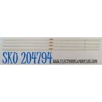 KIT DE LEDS ORIGINAL PARA TV SAMSUNG 4 PIEZAS / NUMERO DE PARTE BN96-50387A / L1_Q7060T_H2_DUM_S46(1)_R1.3_TC9_100_LM41-00861A / 50387A / LM41-00861A / E306084 / 2001-5-22-C / PANEL CY-RT082HGLV1H / MODELO QN82Q6DTAFXZA / QN82Q70TAFXZA