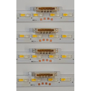 KIT DE LEDS ORIGINAL PARA TV SAMSUNG 4 PIEZAS / NUMERO DE PARTE BN96-50387A / L1_Q7060T_H2_DUM_S46(1)_R1.3_TC9_100_LM41-00861A / 50387A / LM41-00861A / E306084 / 2001-5-22-C / PANEL CY-RT082HGLV1H / MODELO QN82Q6DTAFXZA / QN82Q70TAFXZA