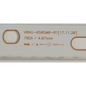 KIT DE LEDS ORIGINAL PARA TV SAMSUNG 2 PIEZAS / NUMERO DE PARTE BN96-45623A / V8NU-650SM0-R1 / 45623A / MODELO UE65NU8079TXZG / UE65NU8075TXXC / UE65NU8072TXXH / UE65NU8042TXXH / UE65NU8040TXZG / UE65NU8040LXXN / UE65NU8000UXCE / UE65NU8000TXZT