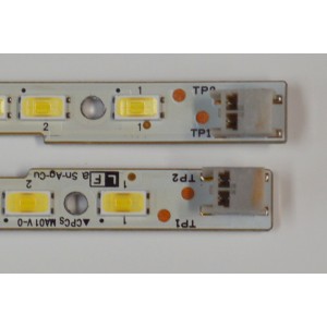 KIT DE LEDS ORIGINAL PARA TV SHARP 2 PIEZAS / NUMERO DE PARTE MA01 / CPCS MA01 V-0 / CPC MA01 V-0 / SN-AG-CU / LF A SN-AG-CU / MODELO LC-60LE752E