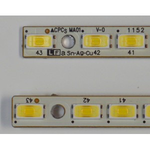 KIT DE LEDS ORIGINAL PARA TV SHARP 2 PIEZAS / NUMERO DE PARTE MA01 / CPCS MA01 V-0 / CPC MA01 V-0 / SN-AG-CU / LF A SN-AG-CU / MODELO LC-60LE752E