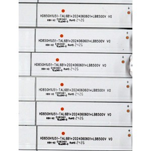 KIT DE LEDS ORIGINAL PARA TV HISENSE 12 PIEZAS / NUMERO DE PARTE LB8500V V0 / HD850H1U51-TAL6B1+2024060601+LB8500V V0 / 1405178500 / HE85 E7F / 8KU7 / PANEL HD850H1U51-TAL6B1\ROH / DISPLAY T850QVN03.4 / MODELO 85R6030N