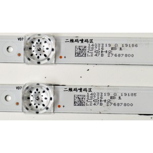 KIT DE LEDS ORIGINAL PARA TV HISENSE 2 PIEZAS / NUMERO DE PARTE BK55H1U63B3030T0214362 / CRH-BK55H1U63B3030T0214362-REV1.6 / HD550HIU63-T0L4 / 2023053105 / BK55H1U63B / 1403319 / PANEL JHD550H1U62-T0LA / DIPSLAY PT550GT08-1 VER.1.0 / MODELO 55R6030N
