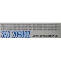 KIT DE LEDS ORIGINAL PARA TV TCL 4 PIEZAS / NUMERO DE PARTE 70HR332M16N01 / 70HR332M16N01 V1 / 70FZ / HR/H6/230530 / 053V0/LL2EA11R1C / 230101035220 / PANEL HK700WLEDM-CV01H / DISPLAY CV700U2-L02 REV:01 / MODELO 70S470G