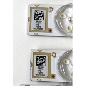 KIT DE LEDS ORIGINAL PARA TV SONY BARVIA 20 PIEZAS / NUMERO DE PARTE LB7502Y / LB7502Y V0_01 / 8598A / 7502Y000003 / 7Q2A3 / C75F / X916 N / PANEL YDDM075DGS11 / DISPLAY ST7461D04-6 V2.1 / MODELO XR-75X90CL / XR75X90CL
