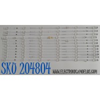 KIT DE LEDS ORIGINAL PARA TV SONY 12 PIEZAS / NUMERO DE PARTE 261501016755 / 40-65SN-OD24-SMC-12X6-631X12-221213-2.3 / 70401-01721 / LS65PAC / SVB650AT5 / S0L3N30B / 230707 04D / PANEL BOEI650WQ1 / DISPLAY HV650QUB-F9L / MODELO KD-65X77CL / KD65X77CL