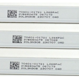 KIT DE LEDS ORIGINAL PARA TV SONY 12 PIEZAS / NUMERO DE PARTE 261501016755 / 40-65SN-OD24-SMC-12X6-631X12-221213-2.3 / 70401-01721 / LS65PAC / SVB650AT5 / S0L3N30B / 230707 04D / PANEL BOEI650WQ1 / DISPLAY HV650QUB-F9L / MODELO KD-65X77CL / KD65X77CL